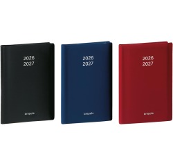 Brepols Schülerkalender Student Seta, schwarz-blau-bordeaux, 2026-2027