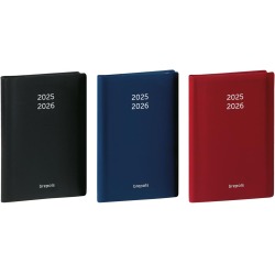 Brepols journal de classe Student Seta, noir-bleu-bordeaux, 2025-2026