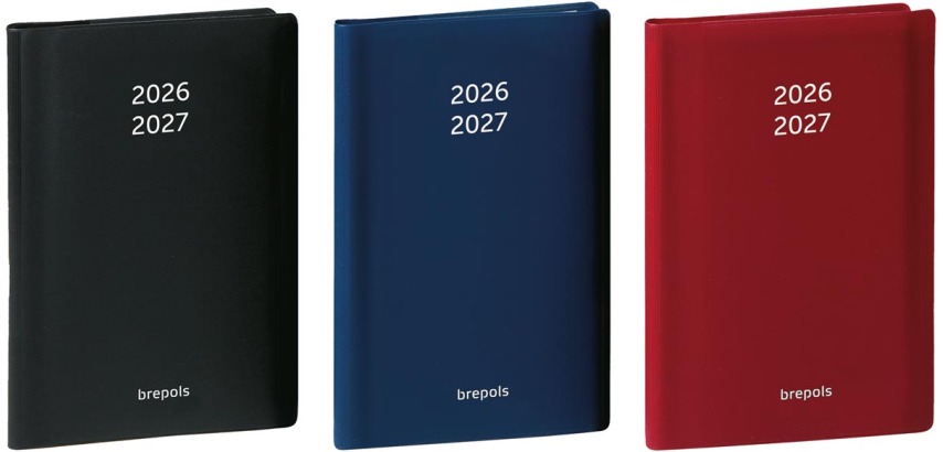 Brepols Student Seta class journal, black-blue-burgundy, 2026-2027