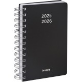 Brepols journal de classe Wire-O, noir, 2025-2026