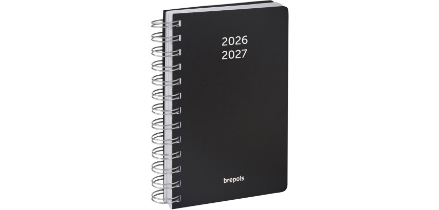 Brepols class journal Wire-O, black, 2026-2027