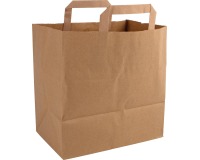 Sac en papier, ft 32 x 16 x 42 cm, brun