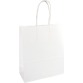 Sac en papier, ft 22 x 10 x 31 cm, blanc