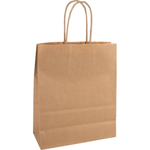 Sac en papier, ft 22 x 10 x 31 cm, brun