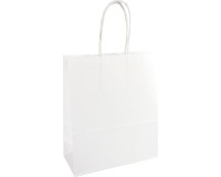 Papieren zak, ft 32 x 12 x 41 cm, wit
