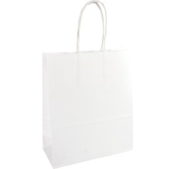 Papieren zak, ft 32 x 12 x 41 cm, wit