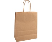Papieren zak, ft 32 x 12 x 41 cm, bruin