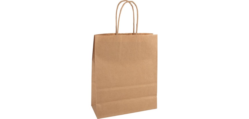 Sac en papier, ft 32 x 12 x 41 cm, brun