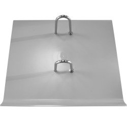 Aurora agenda- of memoblokhouder, PVC, grijs