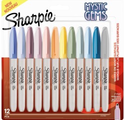 Sharpie Mystic Gems marqueur permanent, blister de 12 pièces