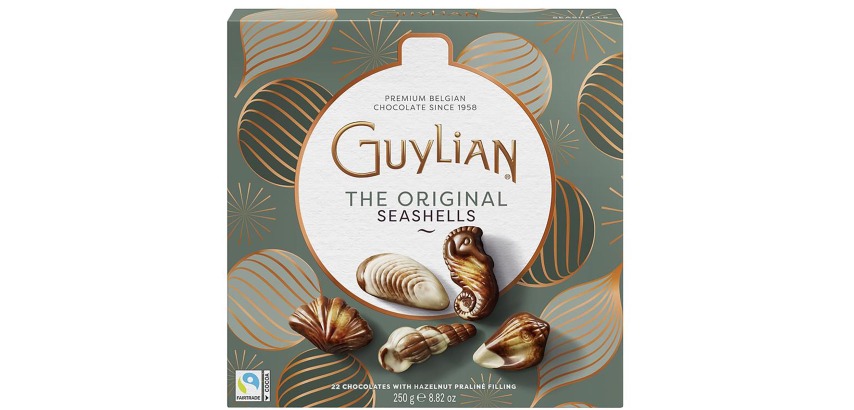 Guylian chocolate sea shells, Christmas edition, 250 gram box
