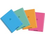 Aurora Writing 80 cahier spiralé, ft 21 x 16,5 cm, 120 pages, quadrillé commercial