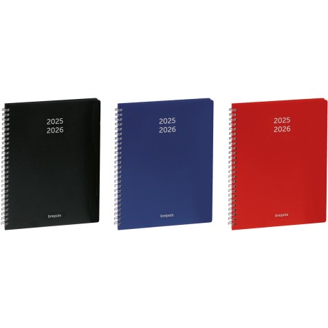 Brepols journal de classe Prevision Polyprop couleurs assorties, 2025-2026