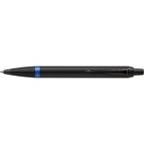 Parker IM Vibrant Rings stylo bille, noir avec accents bleus