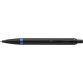 Parker IM Vibrant Rings stylo bille, noir avec accents bleus