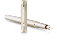 Parker IM Monochrome vulpen Champagne, fijn, giftbox