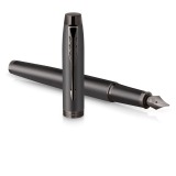 Parker IM Monochrome Titanium vulpen, fijn, giftbox