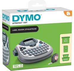 Dymo letratag lt-100t + tape label printer direct thermal 180 x 180 dpi qwerty