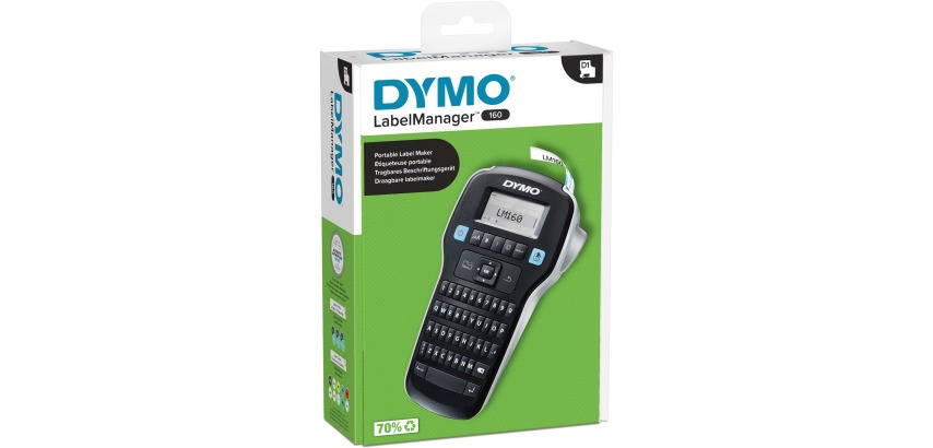 Dymo LabelManager 160P labeling system, qwerty