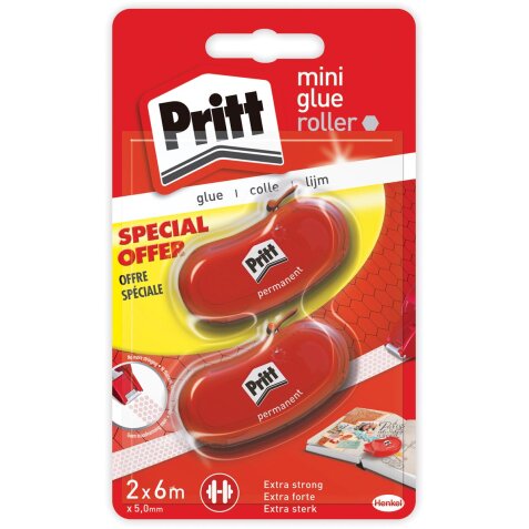 Pritt lijmroller Glue-it Refill, blister met 2 stuks (2e aan halve prijs)