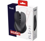 Trust draadloze stille muis Mydo, zwart
