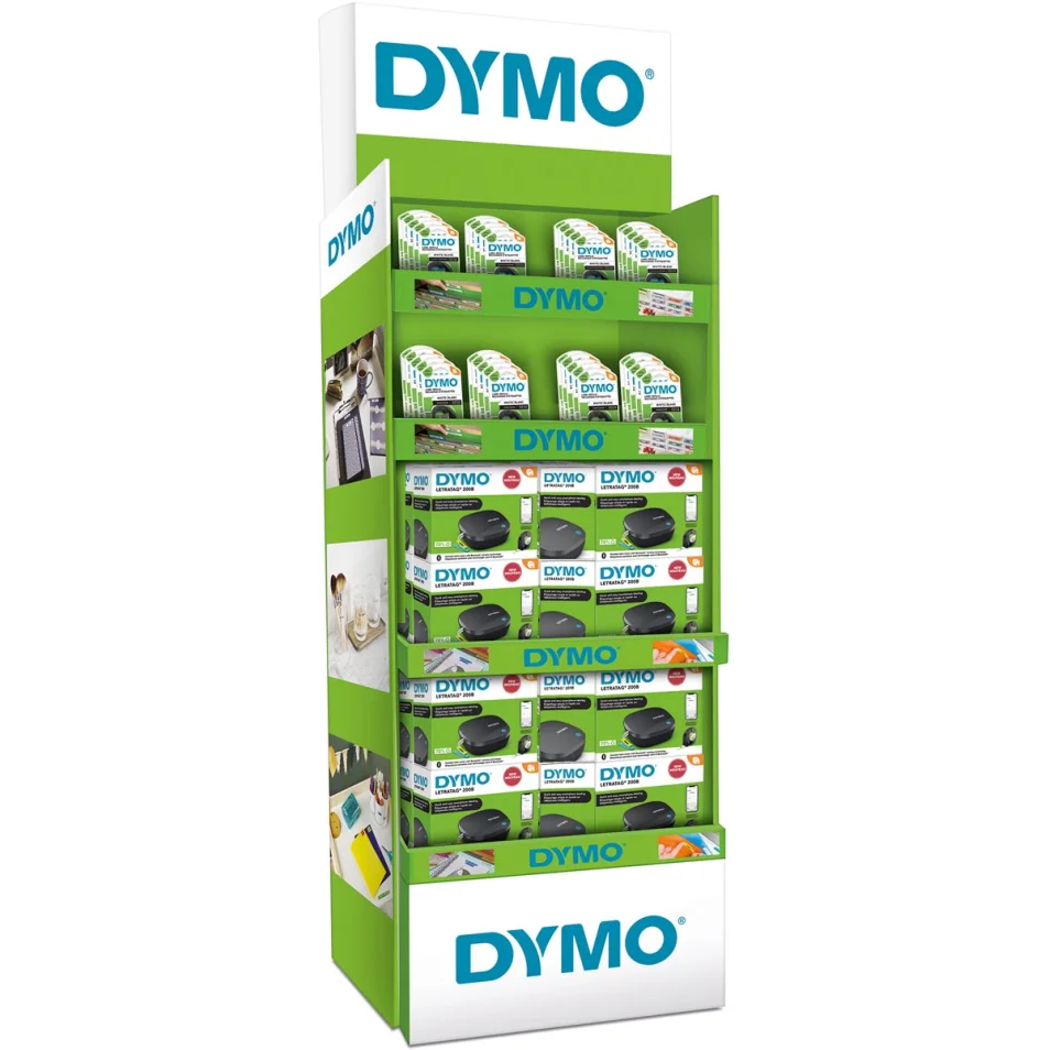 Dymo LetraTag 200B présentoir, systèmes et rubans, présentoir de 60 pièces  sur