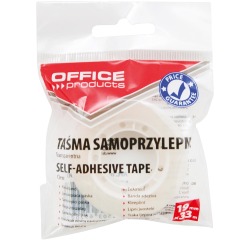 OFFICE products ruban adhésif, 19 mm x 33 m, transparent