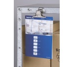 MAUL Pince-papier clip Bulldog pro avecaimant, chromé largeur 75mm, 3 pc argent clair