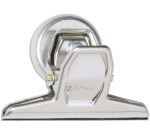 MAUL Pince-papier clip Bulldog pro avecaimant, chromé largeur 75mm, 3 pc argent clair