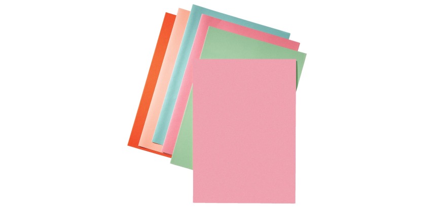 Esselte chemise de classement rose, papier de 80 g/m², paquet de 250 pièces