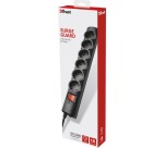 Trust Surge Guard Steckdosenleiste, 6 Steckdosen mit Überspannungsschutz