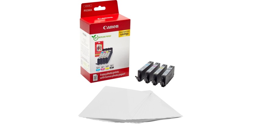Canon cartouche d'encre CLI-581, 200 - 259 pages, OEM 2103C006, 4 couleurs