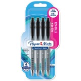 Paper Mate stylo bille Flexgrip Gel, blister de 4 pièces, noir