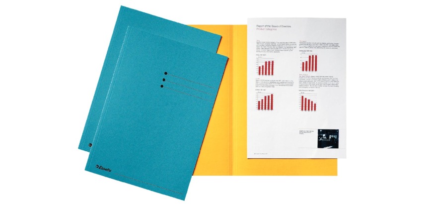 Printed folder 180 g Esselte 22 x 31,5 cm - Pack of 100