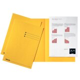 Esselte dossiermap geel, karton van 180 g/m², pak van 100 stuks