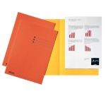 Esselte filing folder, orange, 180 g/m² cardboard, pack of 100 pieces