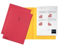 Chemise imprimée 180 g Esselte 22 cm x 31,5 cm - Paquet de 100 - Rouge