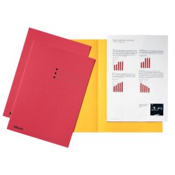 Esselte dossiermap rood, karton van 180 g/m², pak van 100 stuks