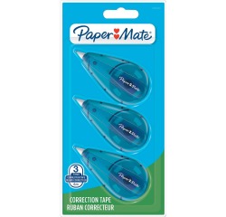 Correctieroller Paper Mate, blister met 3 stuks