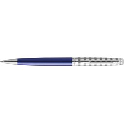 Waterman balpen Hémisphère Deluxe Marine Blue met palladium detail