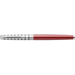 Waterman vulpen Hémisphère Deluxe Red met palladium detail