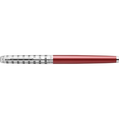 Waterman vulpen Hémisphère Deluxe Red met palladium detail