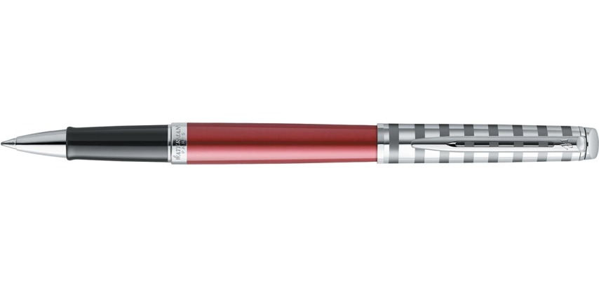 Waterman Hémisphère Deluxe Red rollerball with palladium trim