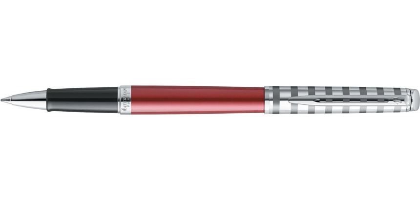 Waterman roller Hémisphère Deluxe Red met palladium detail