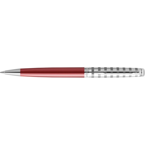 Waterman balpen Hémisphère Deluxe Red met palladium detail