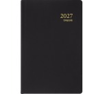 Brepols Agenda Delta Seta 6 Sprachen, schwarz, 2027