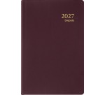 Brepols Agenda Delta Seta 6 Sprachen, Bordeaux, 2027