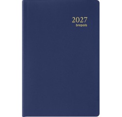 Brepols agenda Delta Seta 6 langues, bleu 2027