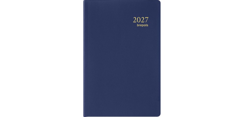 Brepols Delta Seta planner 6 languages, blue 2027