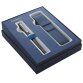 Waterman giftbox vulpen Expert black met palladium detail + blauw penzakje